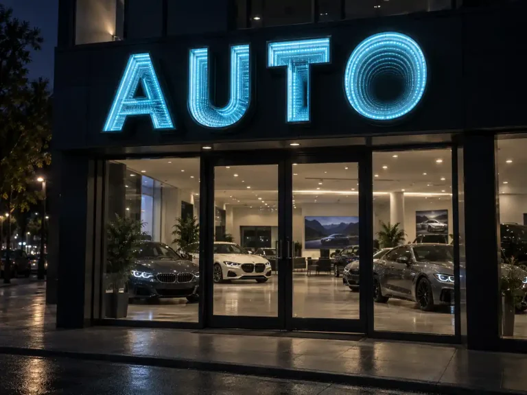 Auto 4S Dealer Infinity Mirror Letters