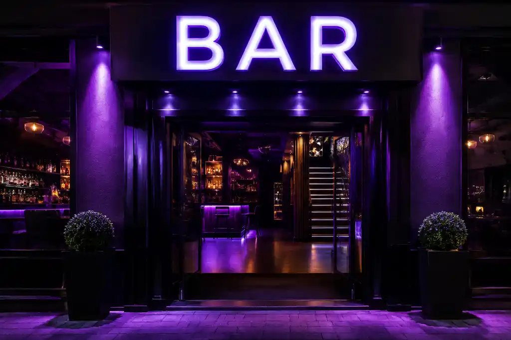 Bar & Nightclub Channel Letters — Day sample