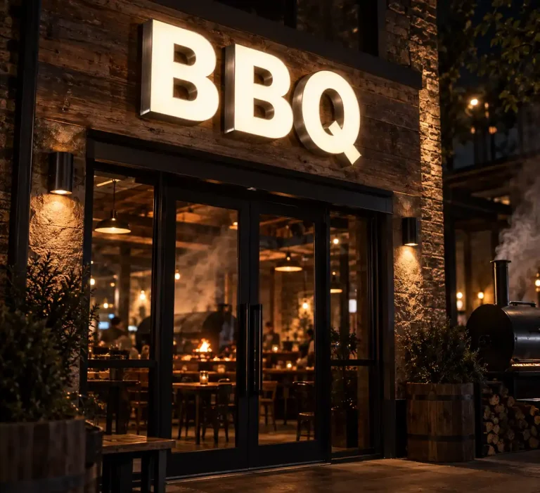 BBQ & Grill Front Lit Channel Letters