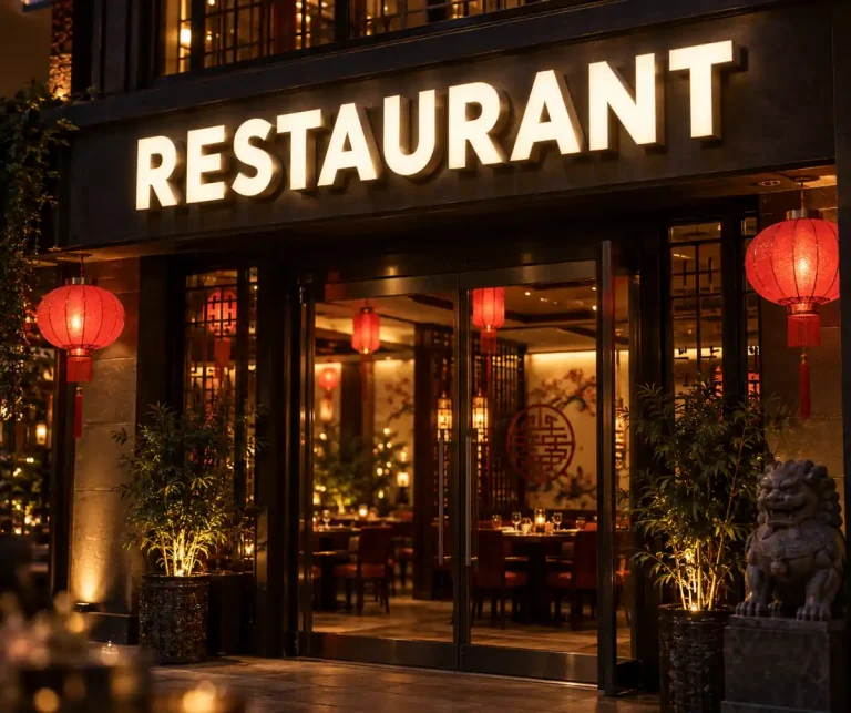 Chinese Restaurant Front Lit Channel Letters