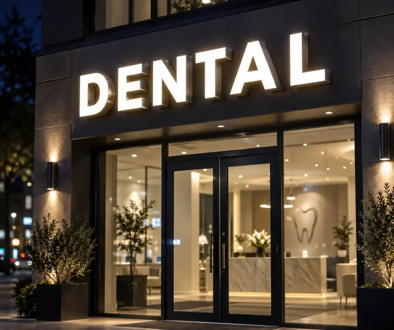Dental Clinic Front Lit Channel Letters
