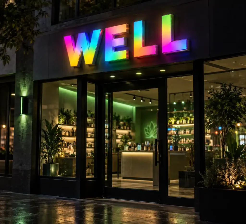 Dispensary Dynamic Luminous Sign — Day sample