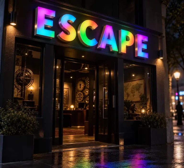 Escape Room Dynamic Luminous Sign