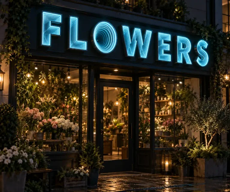 Florist Infinity Mirror Letters