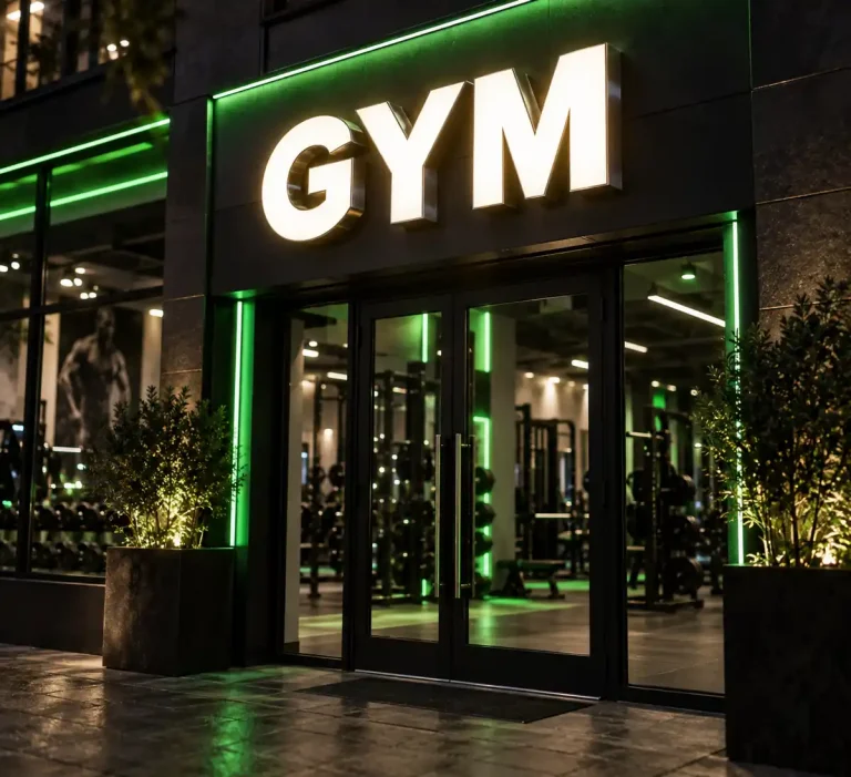Gym Front Lit Channel Letters