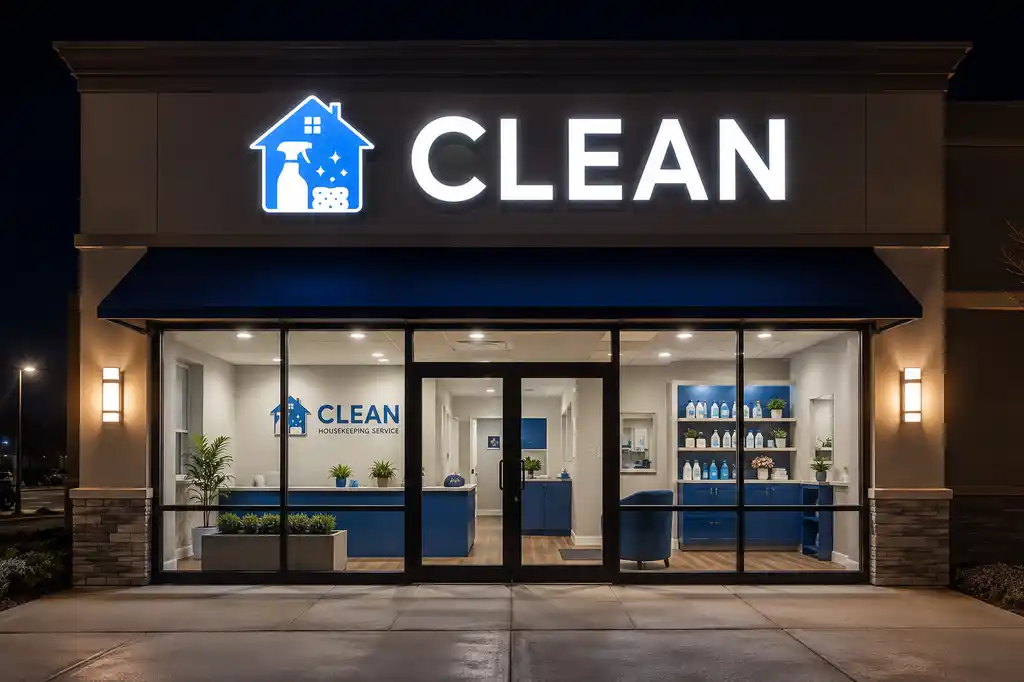Housekeeping Channel Letters — Day sample