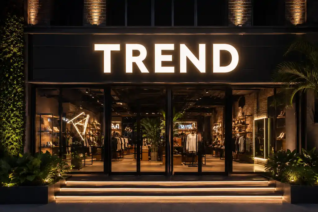 Trendy Spot Channel Letters — Day sample