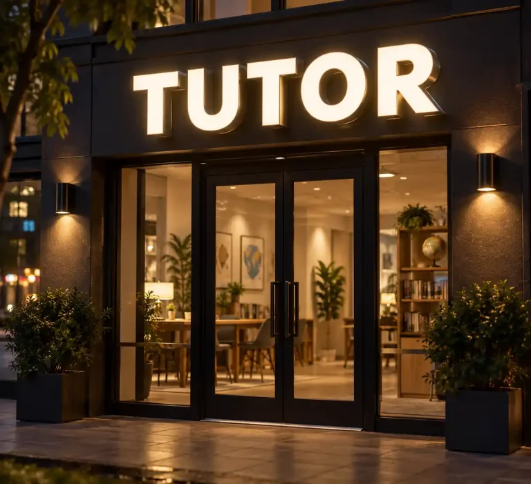 K-12 Tutoring Front Lit Channel Letters