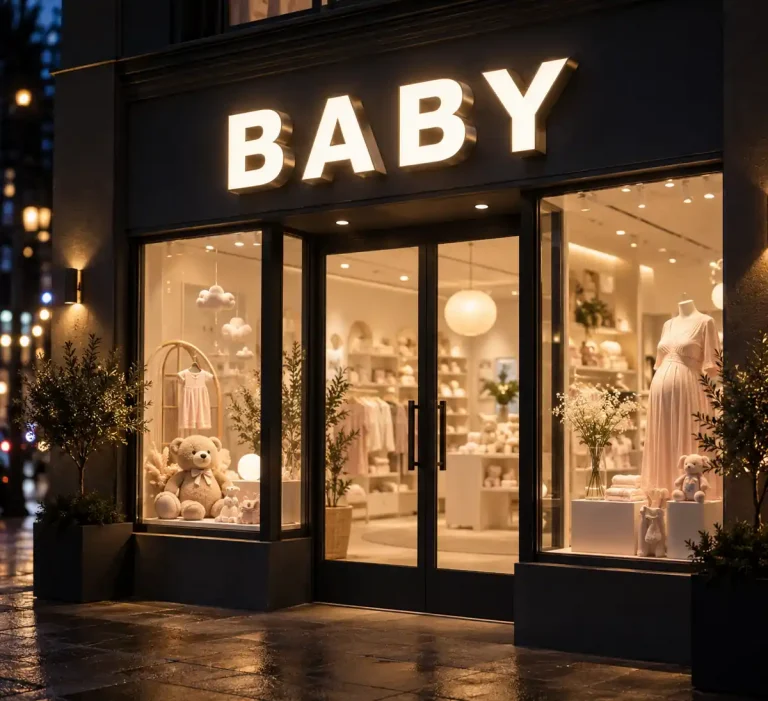 Baby & Maternity Front Lit Channel Letters