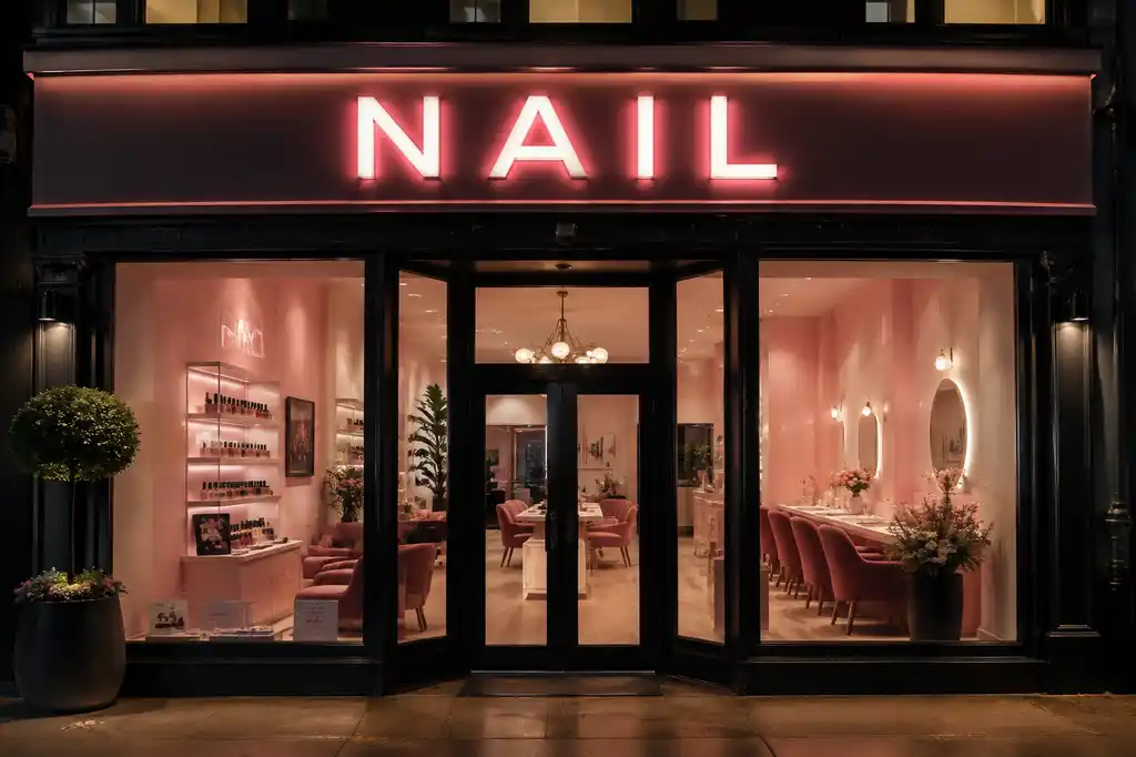 Nail Salon Channel Letters — Day sample