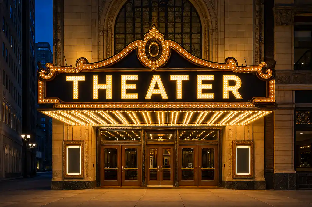 Theater Channel Letters — Day sample