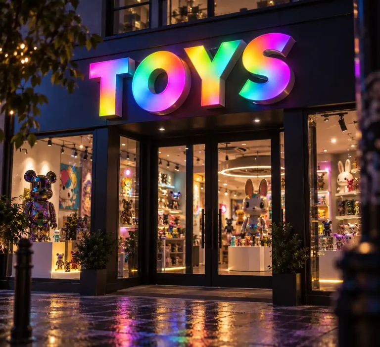 Designer Toy Store Dynamic Luminous Sign