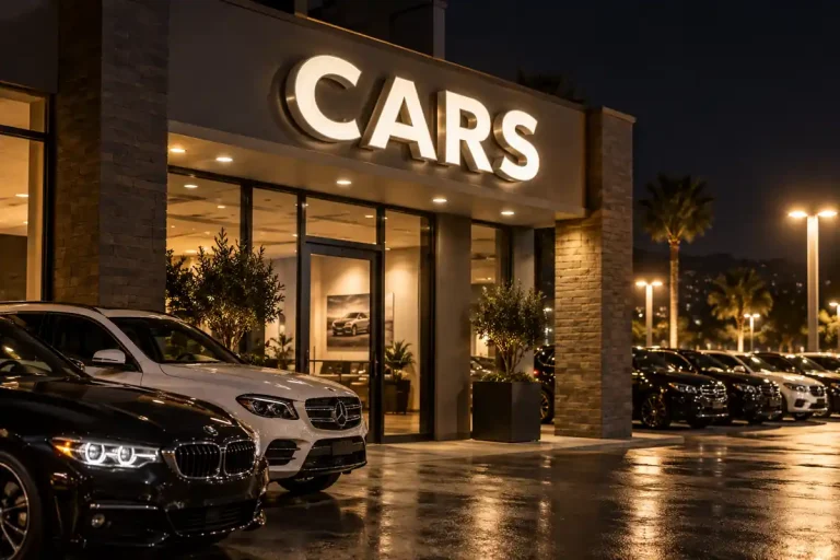Used Car Dealer Front Lit Channel Letters