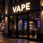 Vape Shop Front Lit Channel Letters