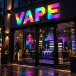 Vape Shop Dynamic Luminous Sign