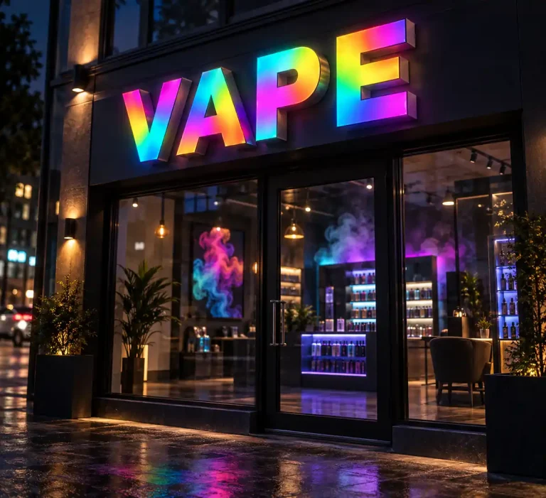 Vape Shop Dynamic Luminous Sign
