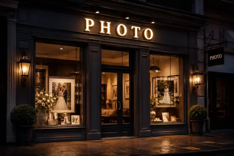 Wedding & Photography Channel Letters