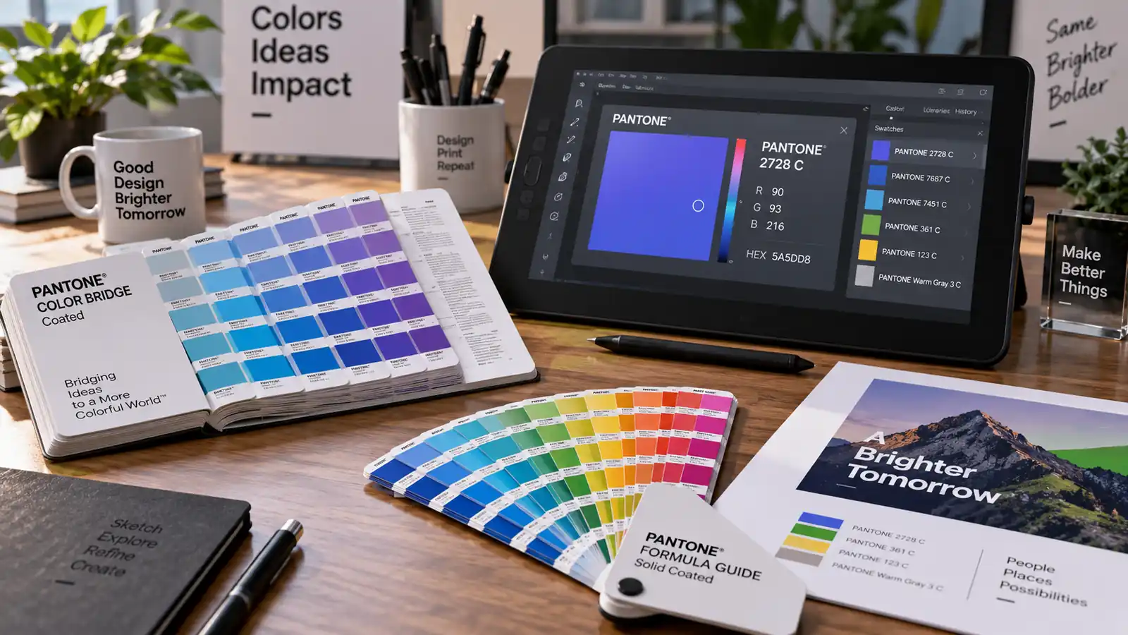 Pantone colour separation by letter element for channel letters